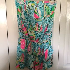 Lilly Pulitzer Red Right Return Romper